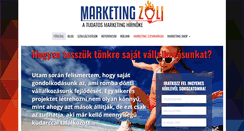 Desktop Screenshot of marketingzoli.hu