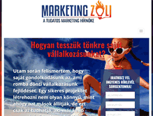 Tablet Screenshot of marketingzoli.hu